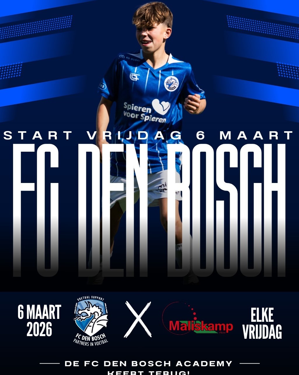 De FC Den Bosch Academy keert terug bij Vv Maliskamp